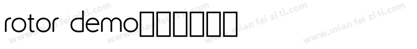 rotor demo字体转换